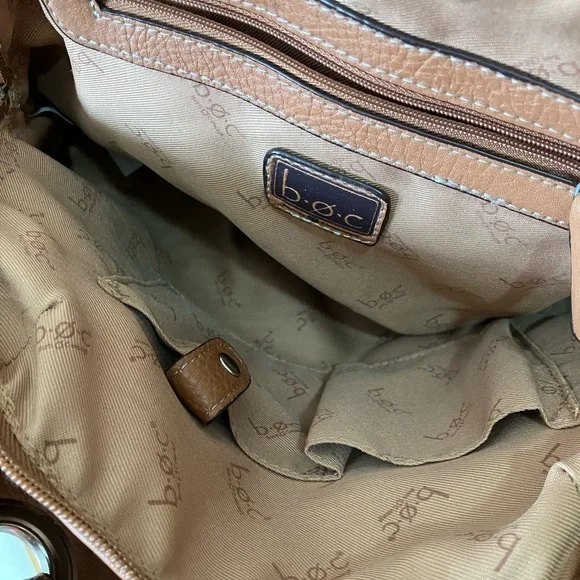 Born Concept Striped Brown and Orange Women's Bag - Picture 5 of 8